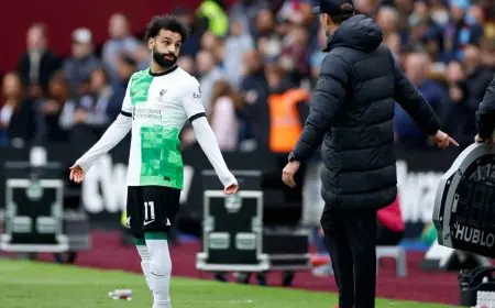 فيديو خناقة محمد صلاح مع كلوب في مباراة وست هام ضد ليفربول