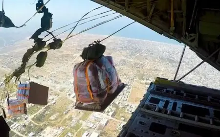 مصر تعزز جهودها الإنسانية بتكثيف الإسقاط الجوي للمساعدات الإنسانية على شمال غزة