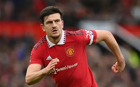 نهاية موسم هاري ماغواير مع مان يونايتد لغيابه 3 اسابيع