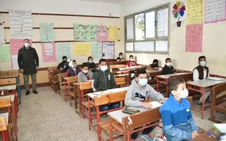 جدول امتحانات الصف الرابع والخامس والسادس الابتدائي ترم ثاني 2024 امتحانات المرحلة الابتدائية نهاية العام