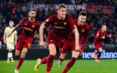 روما يتقدم على ليفركوزن بهدف نظيف في الشوط الأول