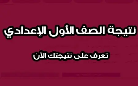 نتيجة الصف الأول الإعدادي 2024 الترم الثاني بالاسم فقط او برقم الجلوس عبر بوابة التعليم الأساسي