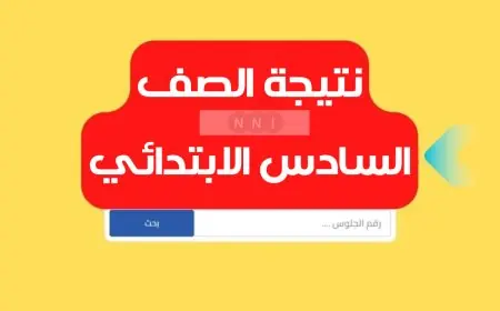 كل المحافظات .. نتيجة الصف السادس الابتدائي برقم الجلوس والاسم او بالرقم القومي الترم الثاني 2024