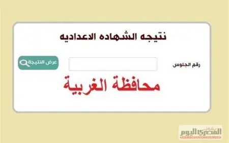 رابط مديرية التربية والتعليم محافظة الغربية اليوم السابع 2024 بالاسم ورقم الجلوس