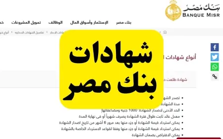 شهادات بنك مصر 2024 أون لاين عبر الإنترنت والتطبيق البنكي