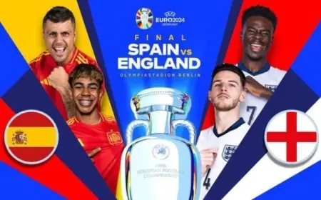 مين هيكسب النهائي؟.. الأسود VS الماتادور موعد نهائي اليورو 2024 بين انجلترا واسبانيا و القنوات الناقلة للمباراة