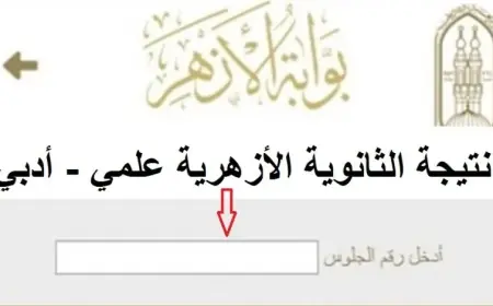 بوابة الأزهر الإلكترونية.. نتيجة الثانوية الأزهرية 2024 للشعبتين العلمية والأدبية عبر موقع  azhar.eg