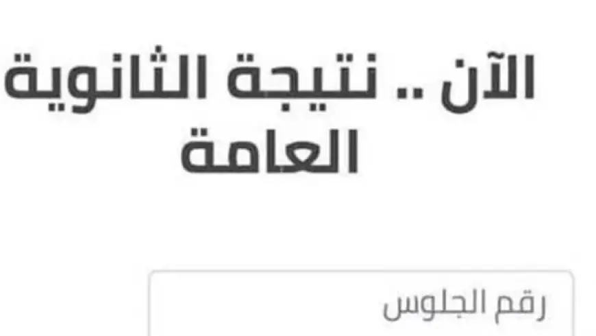 عايز تعرف نتيجة الثانوية العامة 2024 برقم الجلوس؟ أوائل الجمهورية اتعلنوا على moe.gov.eg