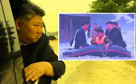 زعيم كوريا الشمالية يعاقب المسؤولين بالإعدام بعد تفقده للفيضانات المدمرة