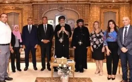 البابا تواضروس الثاني يستقبل رئيس مجلس أمناء التحالف الوطني