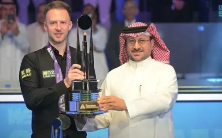 الإنجليزي ترامب يُتوج ببطولة الماسترز السعودية للسنوكر