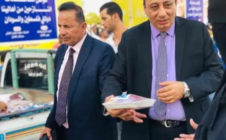 حزب حماة الوطن يوزع مساعدات إنسانية على النازحين السودانيين والفلسطينيين