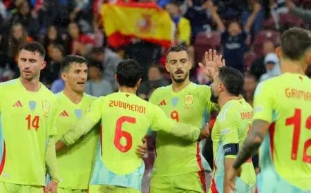 رغم النقص العددي.. إسبانيا تجتاح سويسرا في دوري الأمم