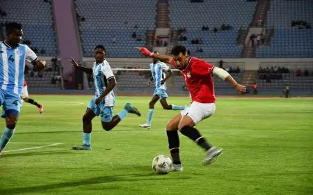منتخب مصر يتقدم على بوتسوانا بهدفين في الشوط الأول