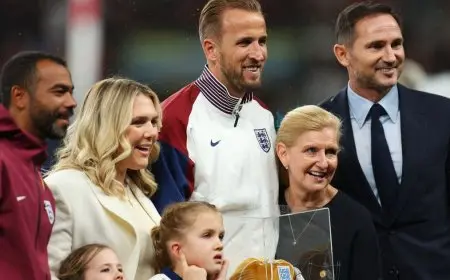 تكريم خاص لهاري كين في مباراته الـ100 مع إنجلترا