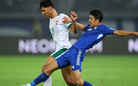 بـ10 لاعبين.. العراق يعود بالتعادل من الكويت بتصفيات كأس العالم