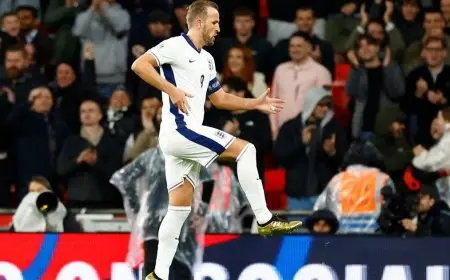 في مئويته.. هاري كين يحتفل بثنائية أمام فنلندا بدوري الأمم