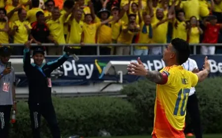 الأرجنتين تسقط في كولومبيا بهدف وتمريرة من خاميس رودريغيز