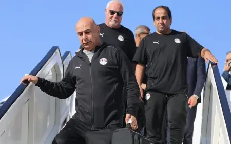 وصول بعثة منتخب مصر بعد الفوز على بوتسوانا بتصفيات أمم إفريقيا