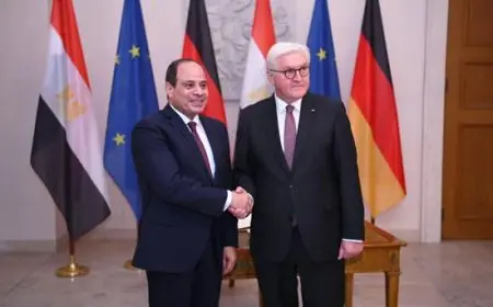 الرئيس السيسي يبحث مع نظيره الألماني ضرورة الوقف الفوري للحرب في غزة