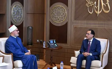 مفتي الجمهورية لـ مدبولي: سنعرض الفتاوى السليمة المبنية على الفهم الصحيح للدين