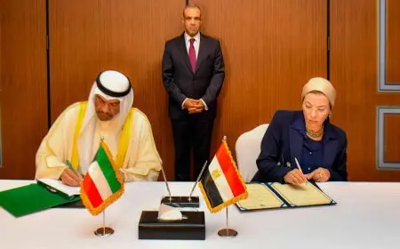 مصر والكويت توقعان مذكرة تفاهم للتعاون في مجال حماية البيئة