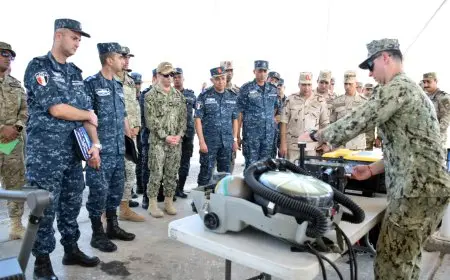 انطلاق فعاليات التدريب البحري المشترك المصري – الأمريكي «النسر المدافع»