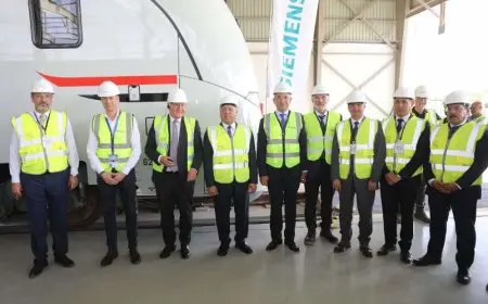الرئيس الألماني يزور محطة العاصمة بمشروع الخط الأول من شبكة القطار الكهربائي السريع