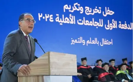 مدبولي لخريجي الجامعات الأهلية: مُستقبل مصر سيكون مُشرقا وجميلا بكم