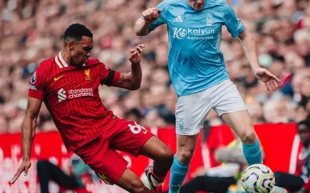 بمشاركة محمد صلاح.. ليفربول يخسر أمام نوتنجهام فورست بهدف في الدوري الإنجليزي