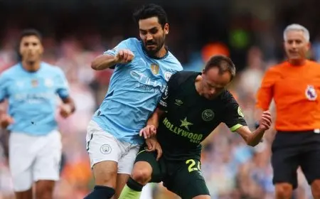 في مباراة معقدة.. مانشستر سيتي يقتنص فوزاً صعباً من برينتفورد