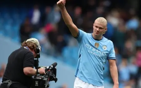 متخطياً روني.. رقم تاريخي لهالاند في الدوري الإنجليزي