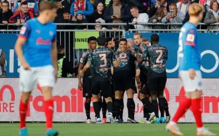 بايرن ميونخ يسحق هولشتاين كيل بسداسية ويتصدر الدوري الألماني