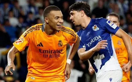 ريال مدريد ينتصر على سوسيداد ويحتفل بأول فوز خارج أرضه