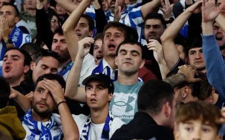 التحقيق في وفاة شخص خلال مباراة ريال سوسيداد وريال مدريد