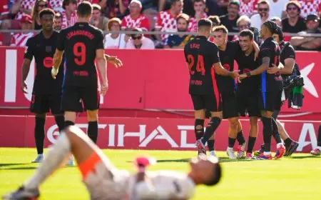 برشلونة يكتسح جيرونا برباعية في الدوري الإسباني