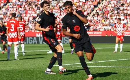 يامال مسرور بهدفيه: برشلونة اجتاز اختباراً معقداً أمام جيرونا