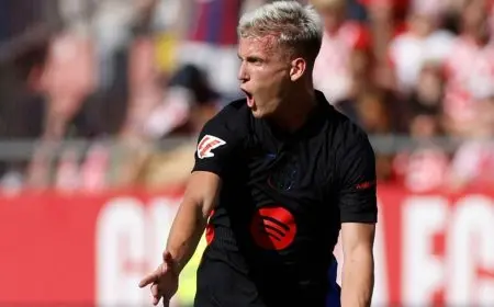 برشلونة يتلقى ضربة قوية بتأكيد غياب أولمو لعدة أسابيع