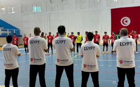بث مباشر مباراة مصر وتونس في نهائي بطولة أفريقيا للشباب لكرة اليد