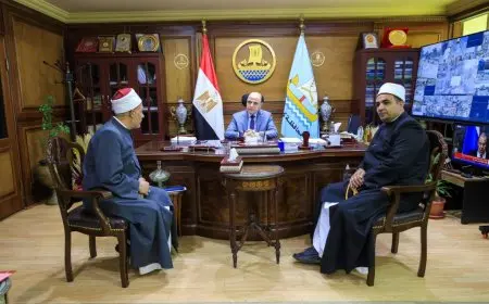 محافظ كفرالشيخ يستقبل القافلة الدعوية للأزهر الشريف