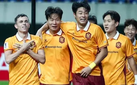 10 أهداف وطرد في فوز كبير لغوانغجو الكوري بدوري أبطال آسيا للنخبة