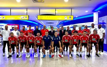 منتخب الميني فوتبول يطير لجنوب أفريقيا للمشاركة في كأس الأمم الأفريقية