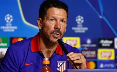 سيميوني: عائدون للمنافسة على دوري الأبطال وسنصبر على ألفاريز