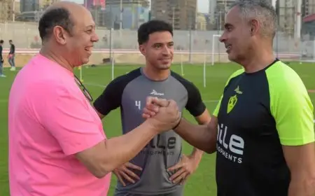 أحمد سليمان يعقد جلسة مع جوزيه جوميز قبل مواجهة الشرطة الكيني