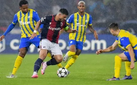 بعد 60 عاماً.. بولونيا يُدشن عودته لدوري الأبطال بتعادل مع شاختار