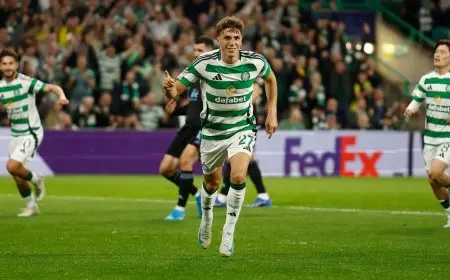 سلتيك يبدأ مشواره في دوري أبطال أوروبا بفوز ساحق على سلوفان