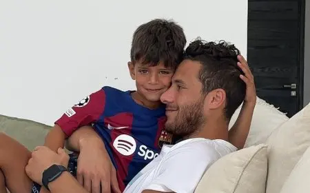 رمضان صبحي يحتفل بعيد ميلاد نجله