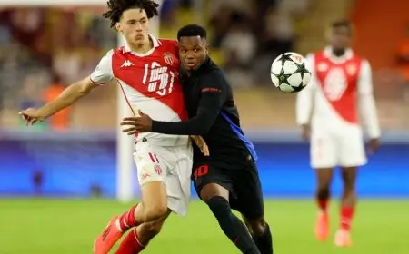 الخسارة الأولى.. برشلونة يسقط في ملعب موناكو بدوري أبطال أوروبا