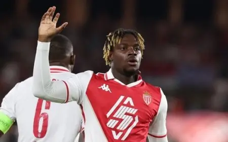 موناكو يفوز على برشلونة بثنائية في دوري الأبطال