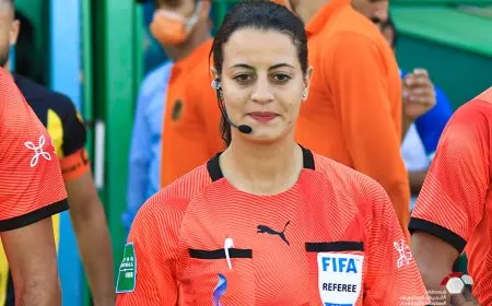 شاهندة المغربي تدير مباراة تحديد المركز الثالث في مونديال كولومبيا